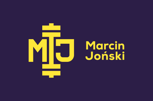 Projekt logo wykonany dla Marcina Jońskiego.