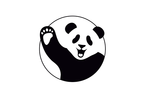 Negative Space, projekt logo dla Cbd by Panda.